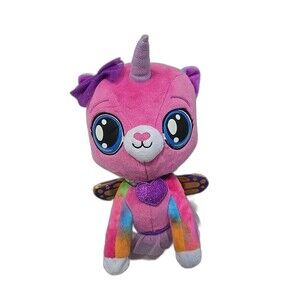 Rainbow Butterfly Unicorn Kitty Pink Stuffed Animal Stuffy Plush Toy Kids Girls